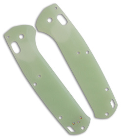 Flytanium Custom Natural Jade G-10 Scales for Benchmade Taggedout  