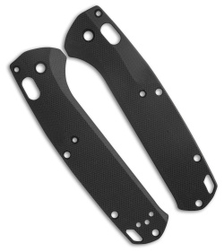 Flytanium Custom Pitch Black G-10 Scales for Benchmade Taggedout  