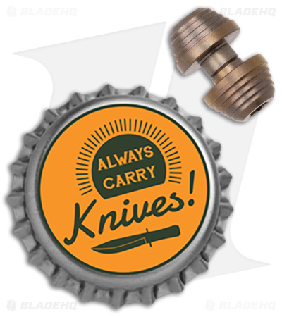 Flytanium Custom Titanium Thumb Stud for Demko AD20.5 Knife (Bronze) 