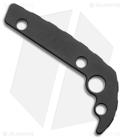 Flytanium Custom Titanium Back Spacer for Demko AD20.5 Knife (Black DLC) 