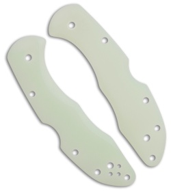 Flytanium G-10 Scales for Spyderco Delica - Natural Jade