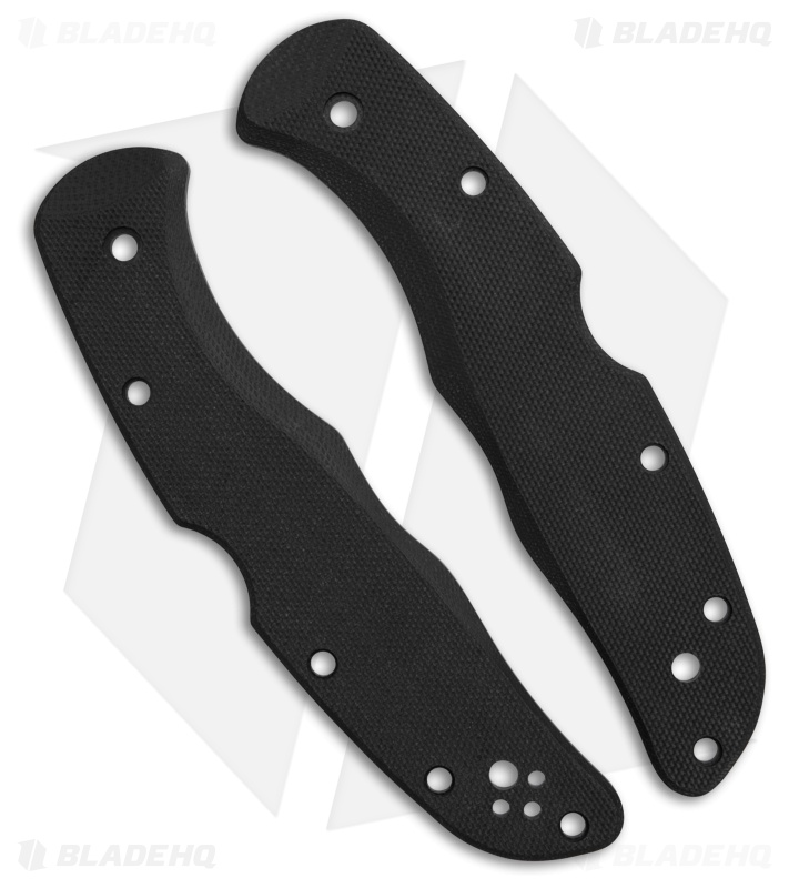Flytanium G-10 Scales for Spyderco Endura - Pitch Black