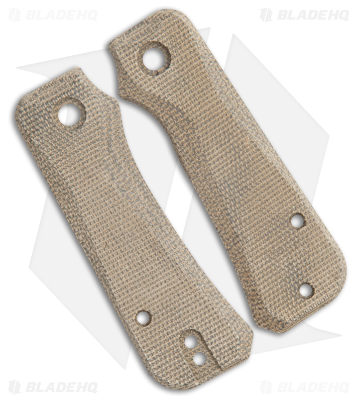 Flytanium Groove Canvas Micarta Scales for Civivi Baby Banter Knife - Green