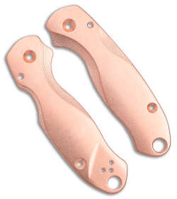 Flytanium Lotus Copper Scales for Spyderco Para 3 Knife