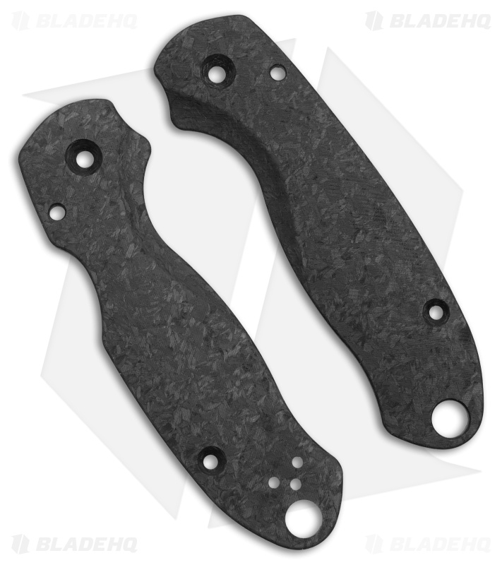 Flytanium Lotus Shred Carbon Fiber Scales Spyderco Para 3 - Blade HQ