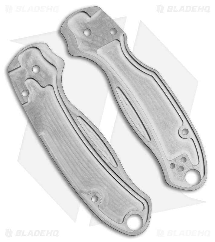 Flytanium Lotus Titanium Scales for Spyderco Para3 Knife