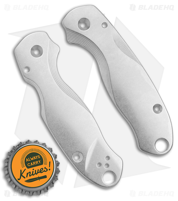 Flytanium Lotus Titanium Scales for Spyderco Para3 Knife