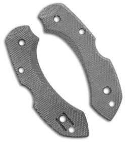 Flytanium Micarta Scales for Spyderco Dragonfly - Black Canvas