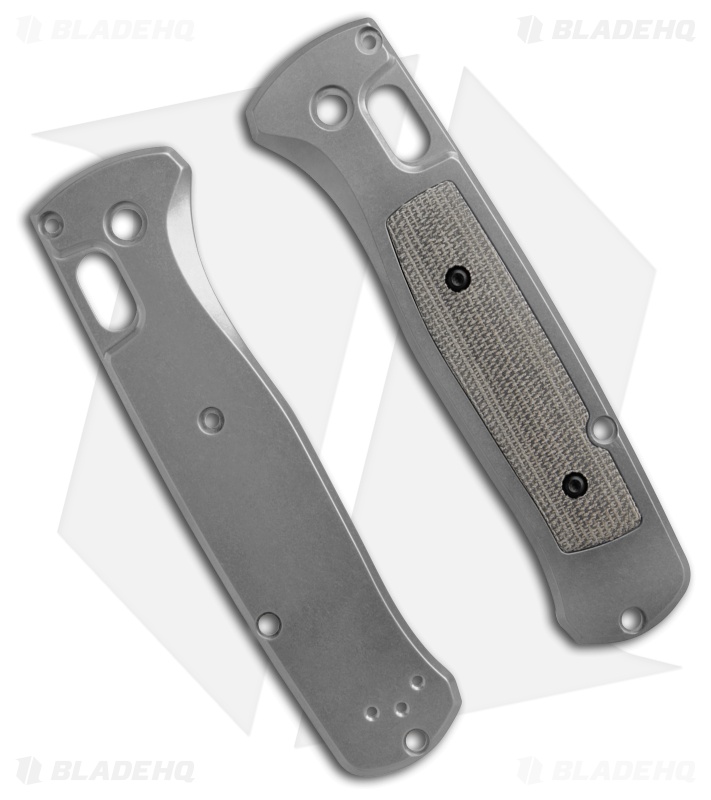 Flytanium Modulator Inlay for Benchmade Bugout - Green Canvas Micarta