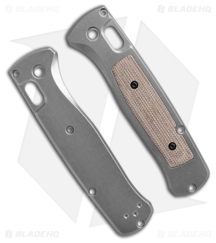 Flytanium Modulator Inlay for Benchmade Bugout - Natural Canvas Micarta
