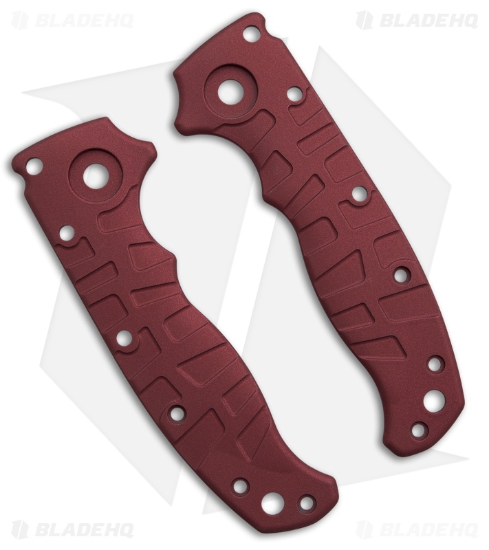 Lex Custom Demko AD20.5 Cranberry Frost Titanium Scales
