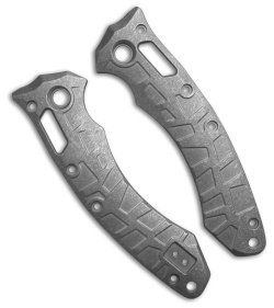 Lex Custom International Microtech Amphibiam Scales Titanium - Stonewashed