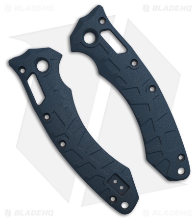 Lex Custom International Microtech Amphibian Blue Titanium Scales