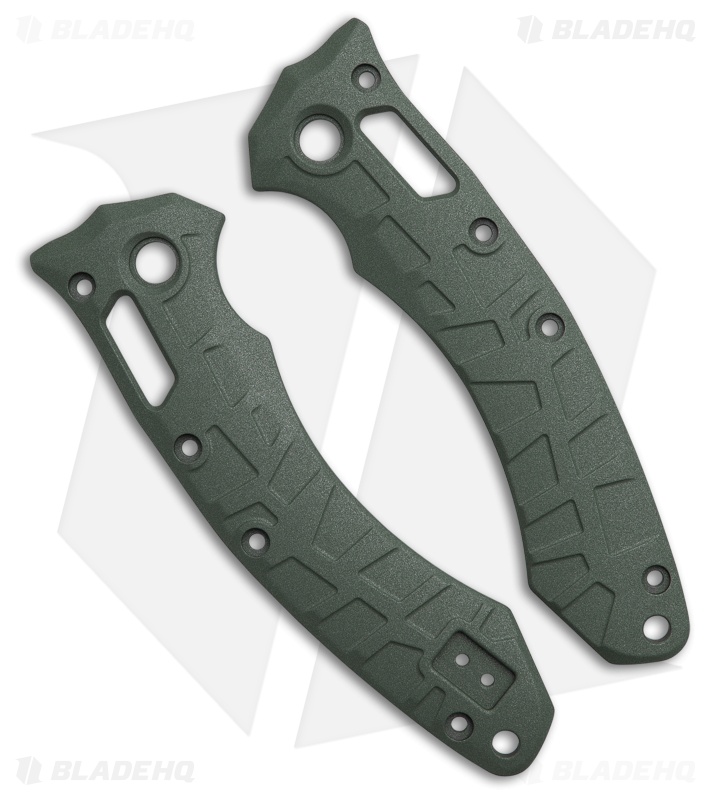 Lex Custom International Microtech Amphibian Charcoal Green Scales