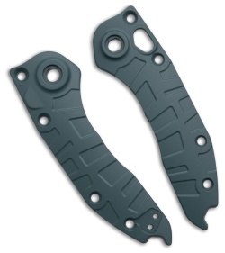 Lex Custom International Microtech Auto Stitch Scales - Battle Ship Blue*DISC*