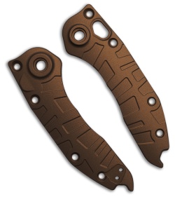 Lex Custom International Microtech Auto Stitch Scales - Burnt Bronze