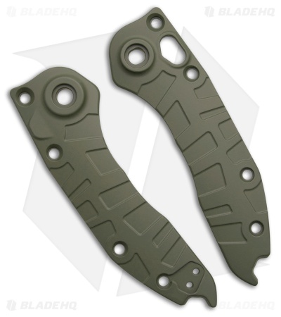Lex Custom International Microtech Auto Stitch Scales - Foliage Green