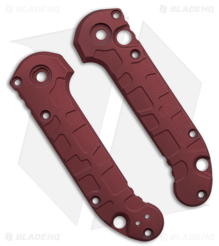Lex Custom Microtech LUDT Gen 3 Titanium Scales - Cranberry Frost