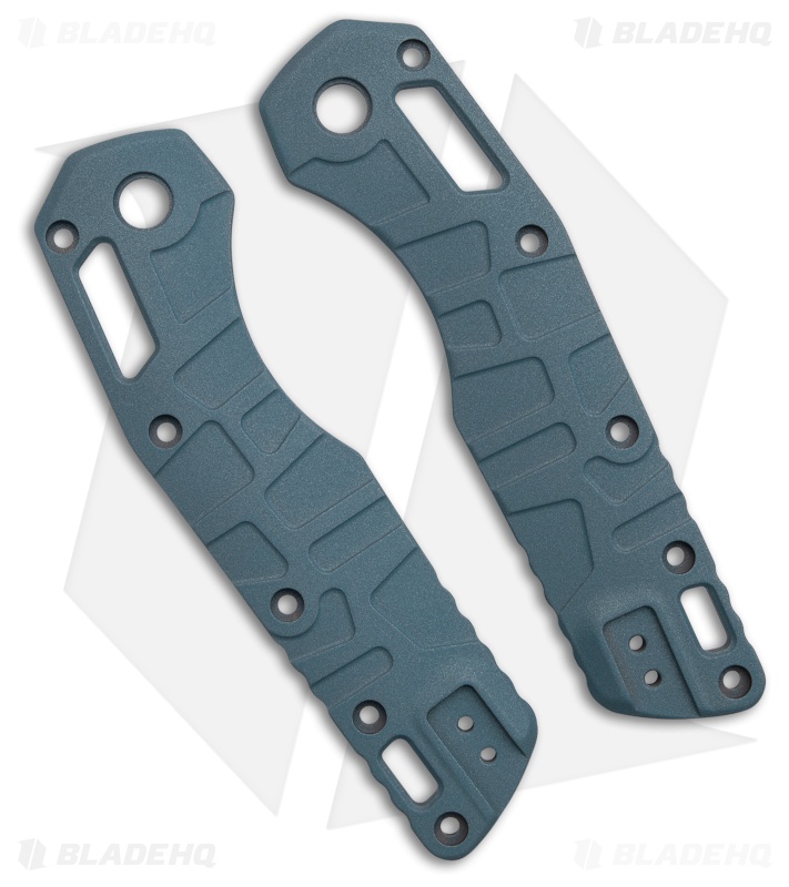 Lex Custom Microtech MSI V3 Ambi Clip Mount Scales - Blue Titanium 