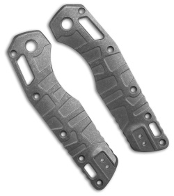 Lex Custom Microtech MSI V3 Ambi Clip Mount Scales - Stonewash Titanium