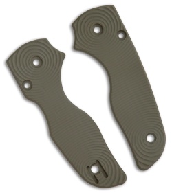 Ripp's Garage Tech Spyderco Lil Native OD Green Ripple Aluminum Scales