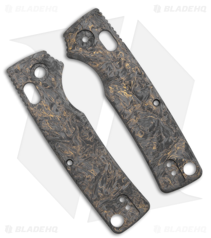 Vosteed Porcupine ModSwap Handle Scales - Dark Matter Gold Fatcarbon