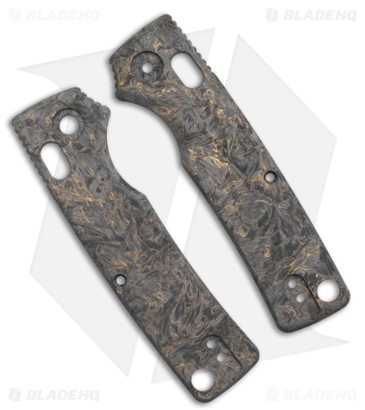 Vosteed Porcupine ModSwap Handle Scales - Dark Matter Gold Fatcarbon
