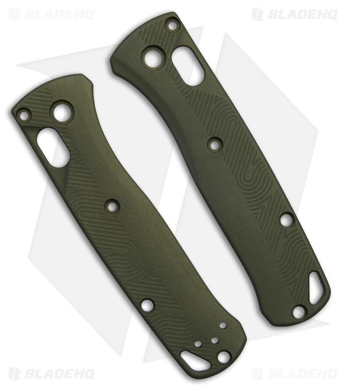 Flytanium Custom Loop Scales for Benchmade Mini Bugout - Olive Drab