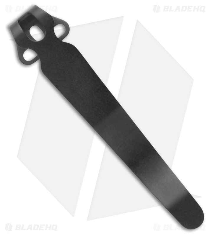 Flytanium Long Universal Ti Pocket Clip - Black - Blade HQ