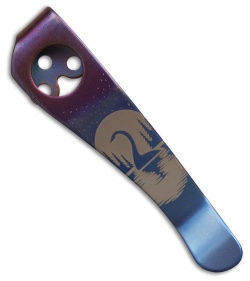 Lynch Northwest Spyderco Para 2 Right Hand Titanium Pocket Clip - Nessie