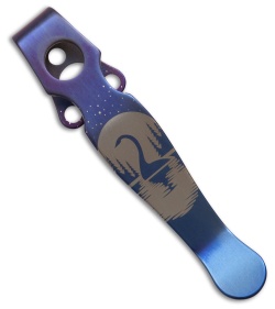 Lynch Northwest Spyderco Shaman Titanium Pocket Clip - Nessie