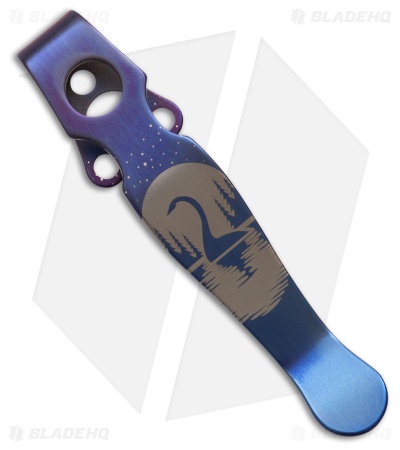 Lynch Northwest Spyderco Shaman Titanium Pocket Clip - Nessie