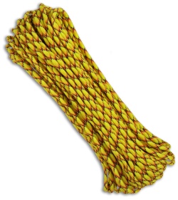 Explode Yellow 550 Paracord Nylon Braided 7-Strand Core (100