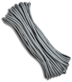 Gray 550 Paracord Nylon Braided 7-Strand Core (100