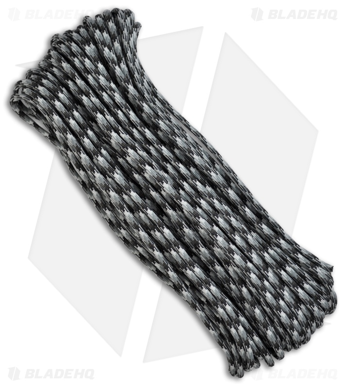 Urban Camo 550 Paracord Nylon Braided 7-Strand Core (100') USA