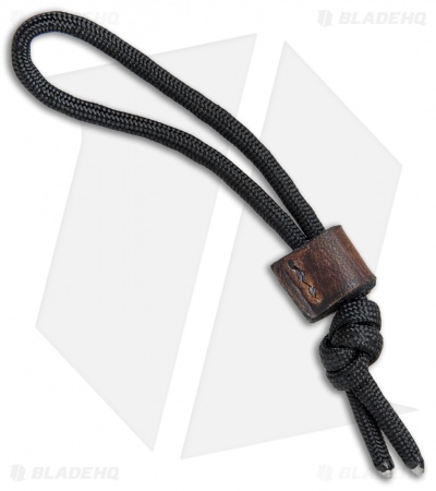 Greg Stevens Design Leather Zipper Pull Lanyard - Brown