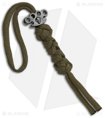 Tallen X Schmuckatelli Hematite Matte Knuckle Bead Lanyard (OD Green)