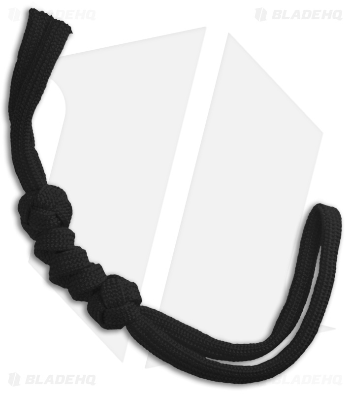 Tallen Knotted Paracord Lanyard - Black