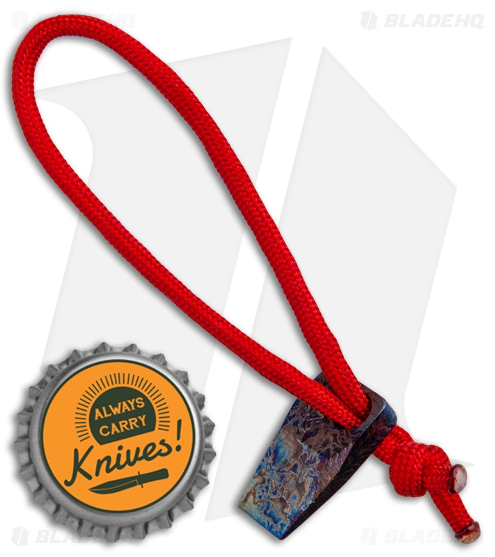 Maverick Customs  "Just The Tip" Nebula Lanyard w/ Red Paracord