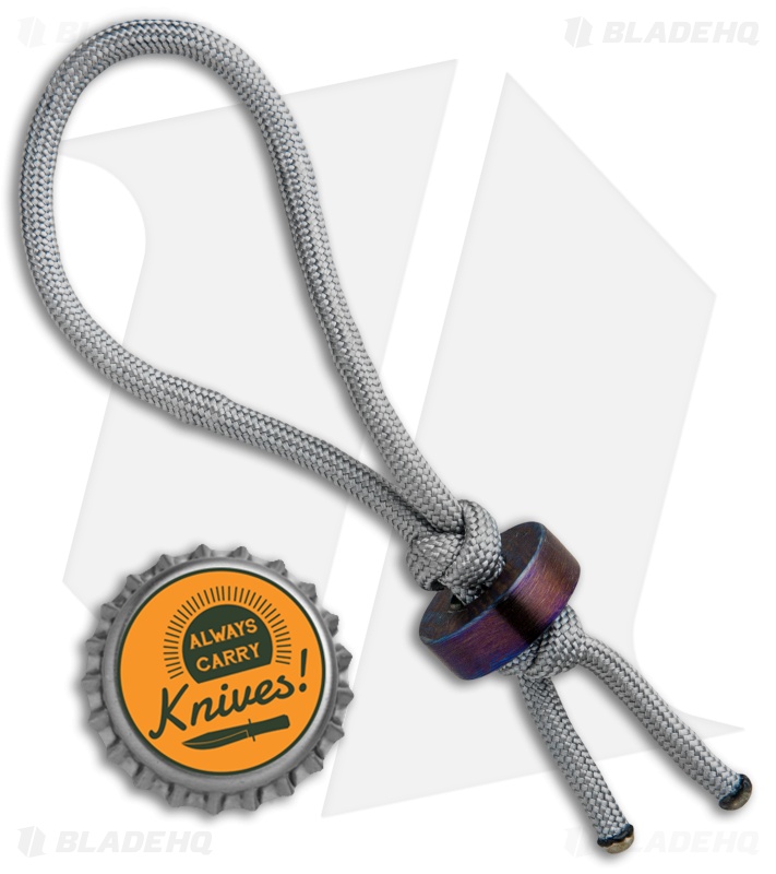 Maverick Customs Moku-Ti Bead Lanyard w/ Gray Paracord