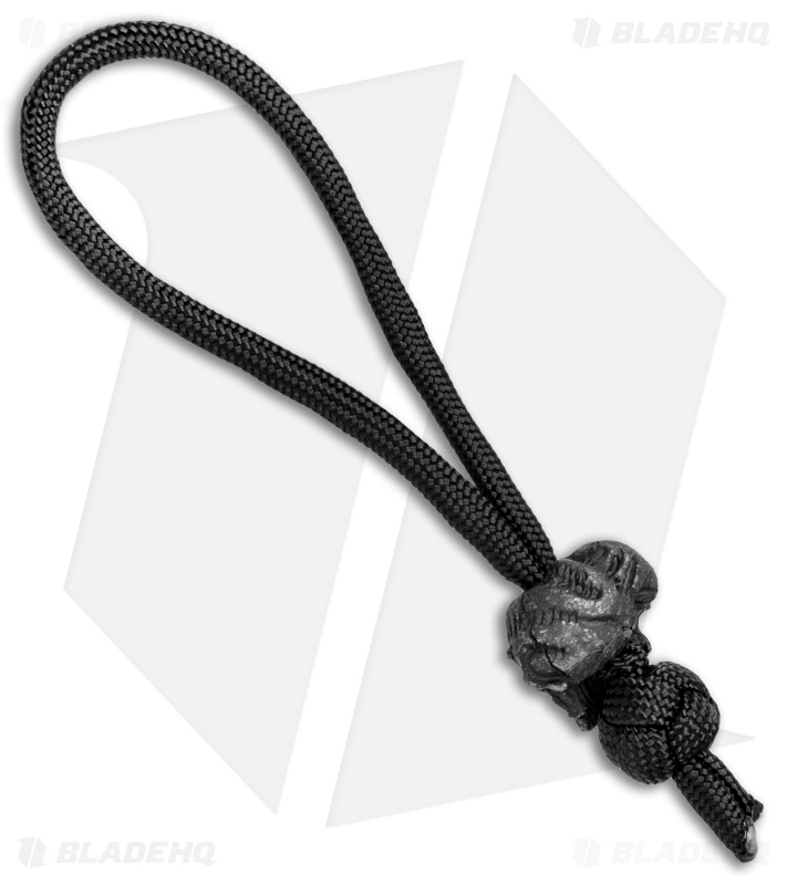 Schmuckatelli Gemini Twins Bead Zipper Pull (Black Oxide)
