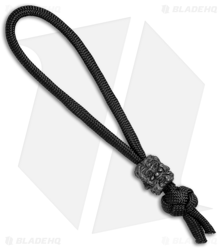 Schmuckatelli Green Man Bead Diamond Knot Zipper Pull (Black Oxidized)