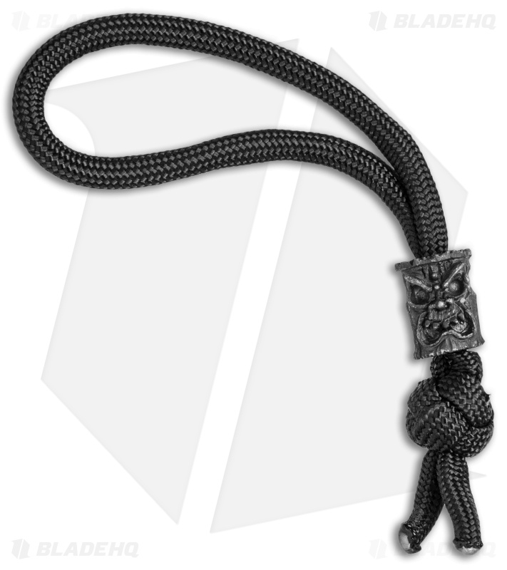 Schmuckatelli Ona Skull Bead Diamond Knot Zipper Pull (Black)