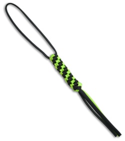 WE Knife Co. Tied Paracord Lanyard (Green/Black) A-03A