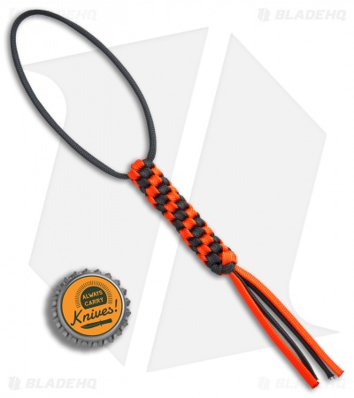 WE Knife Co. Tied Paracord Lanyard (Orange/Black) A-03C
