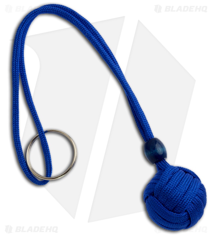 Monkeyz Paw Blue Paracord Lanyard (Small 3/4" Ball)