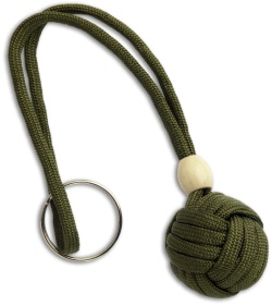 Monkeyz Paw OD Green Paracord Lanyard (Small 3/4" Ball)