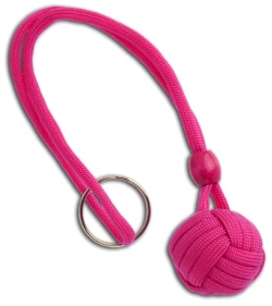 Monkeyz Paw Hot Pink Paracord Lanyard (Small 3/4" Ball)