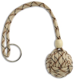 Monkeyz Paw Sand Camo Paracord Lanyard (Large 1-1/4" Ball)