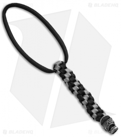 DPx Gear Mr. DP Bead Antique Pewter + Silver/Black Lanyard